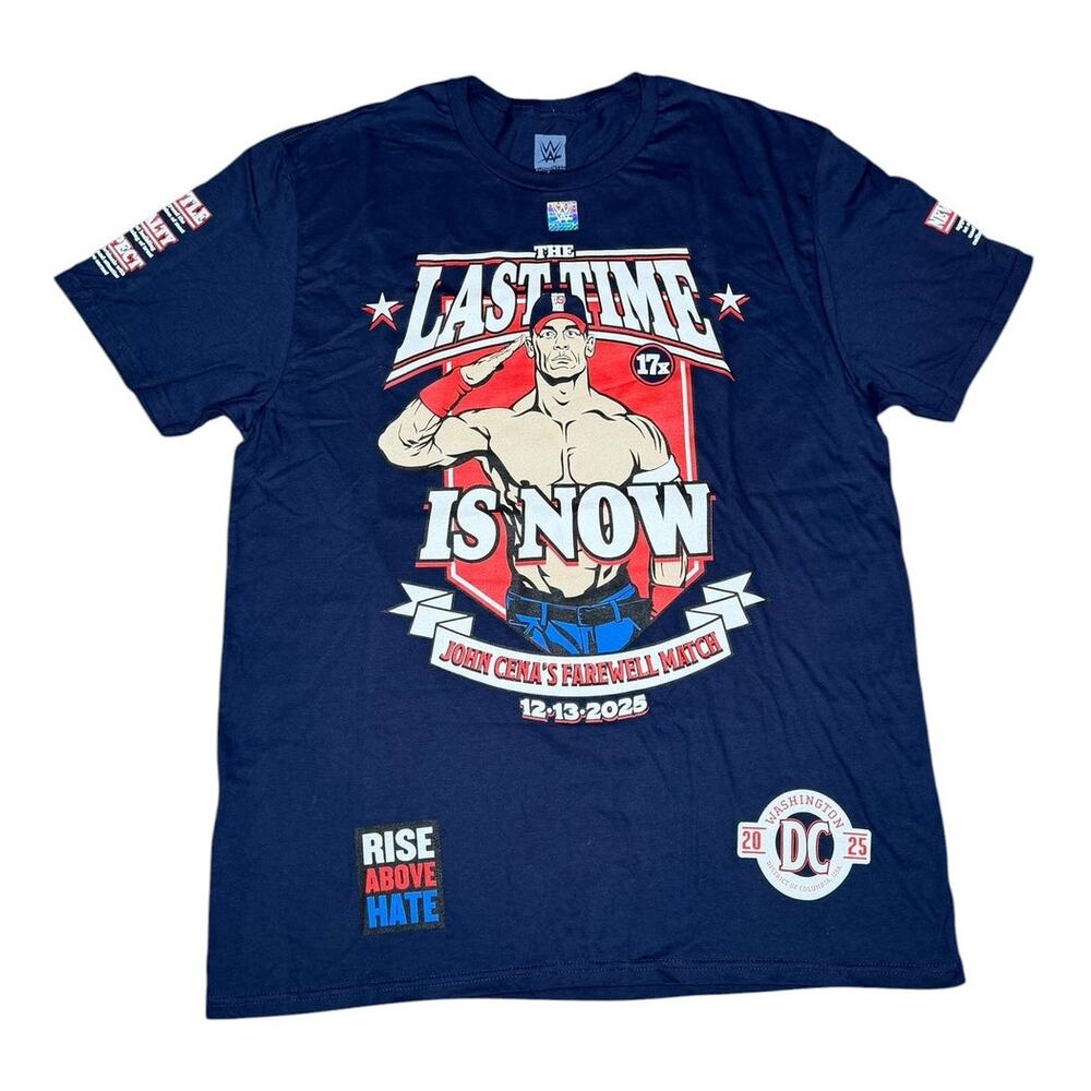 WWE John Cena Last Match The Last Time Is Now DC T-Shirt
